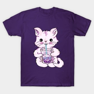 Cat boba tea T-Shirt